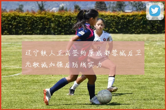 辽宁铁人正式签约原成都蓉城后卫元敏诚加强后防线实力